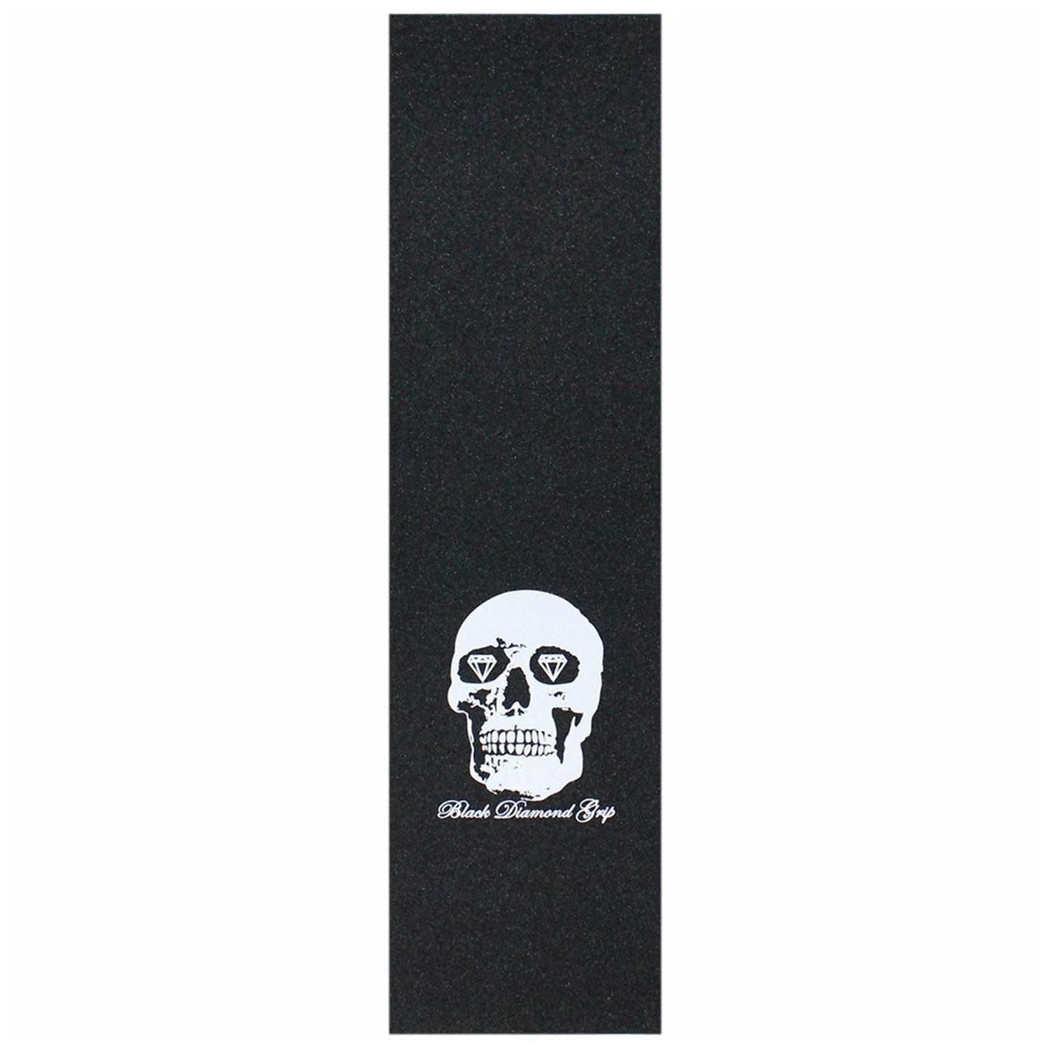 Black-Diamond-Griptape-Skull-9-x-33 Black Diamond Skateboard Griptape Skull 9in x 33in